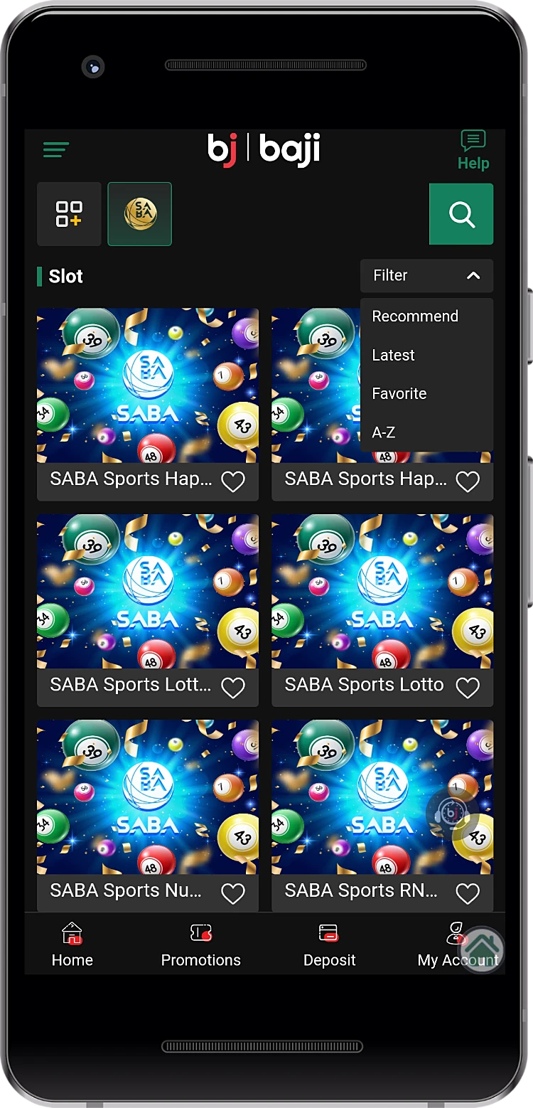 Baji ऐप का उपयोग करके आप लॉटरी और इसी तरह के अन्य गेम खेल सकते हैं