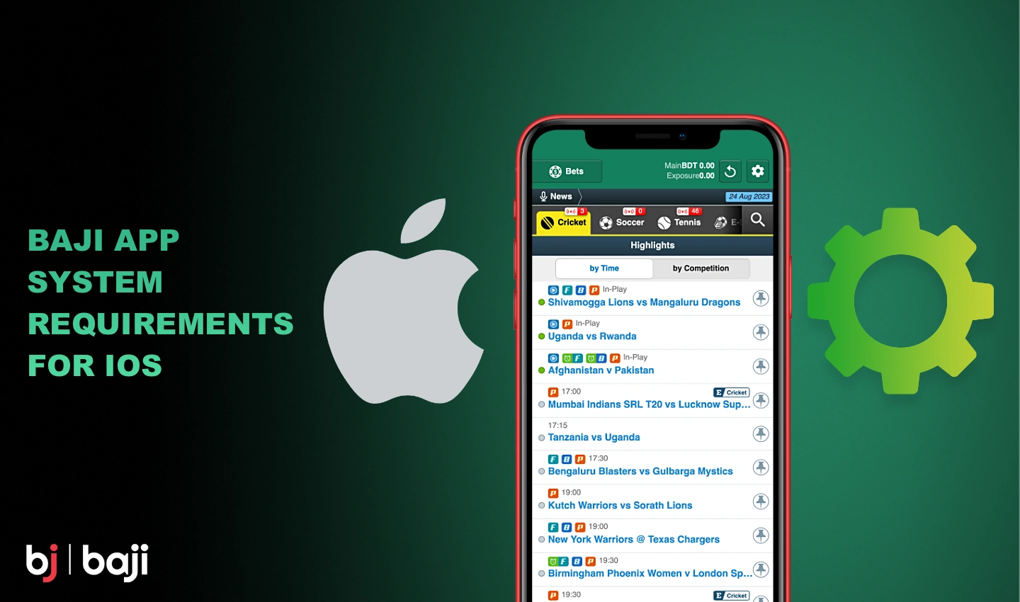 IOS के लिए Baji ऐप की कुछ सिस्टम आवश्यकताएँ हैं