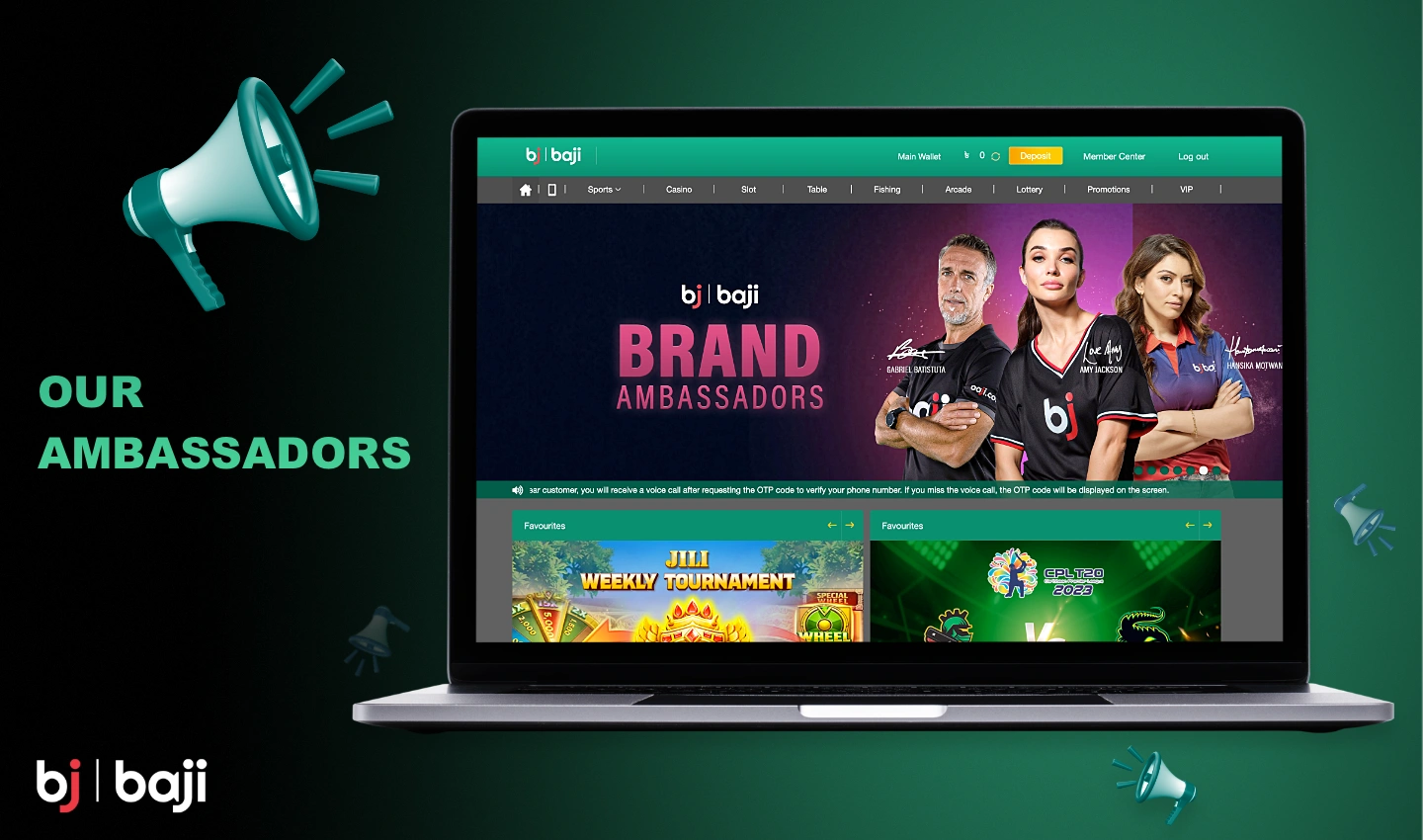 Baji कई प्रसिद्ध राजदूत हैं