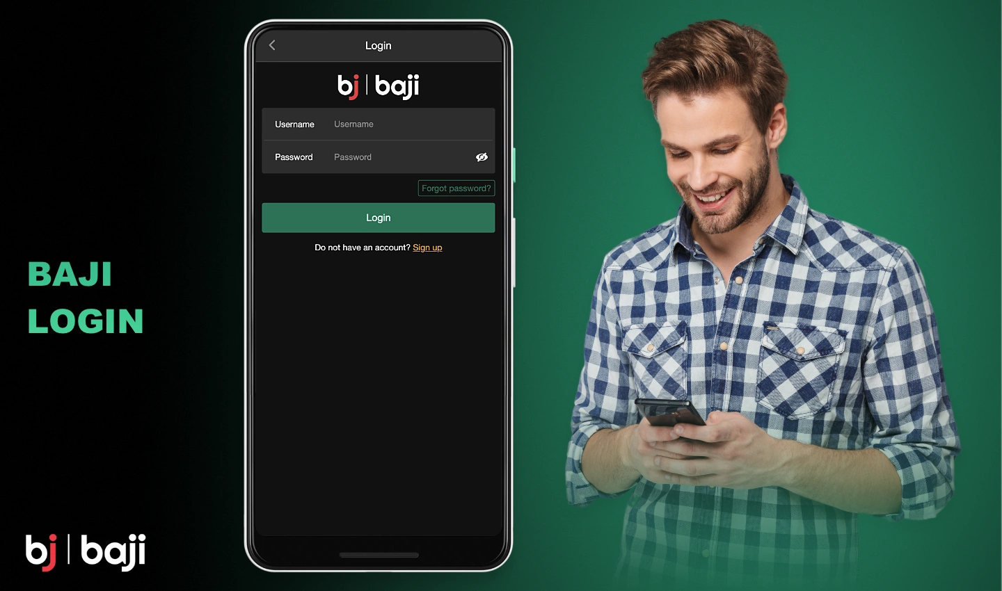 अपने व्यक्तिगत Baji खाते में लॉग इन करने के लिए, आपको पंजीकरण के दौरान प्रदान किए गए विवरण का उपयोग करना होगा