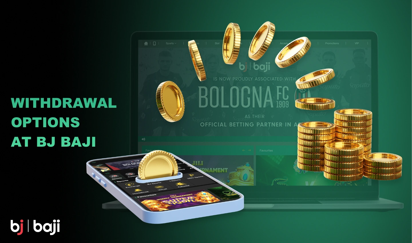 Various withdrawal options are available at Baji, ranging from popular payment systems to cryptocurrency