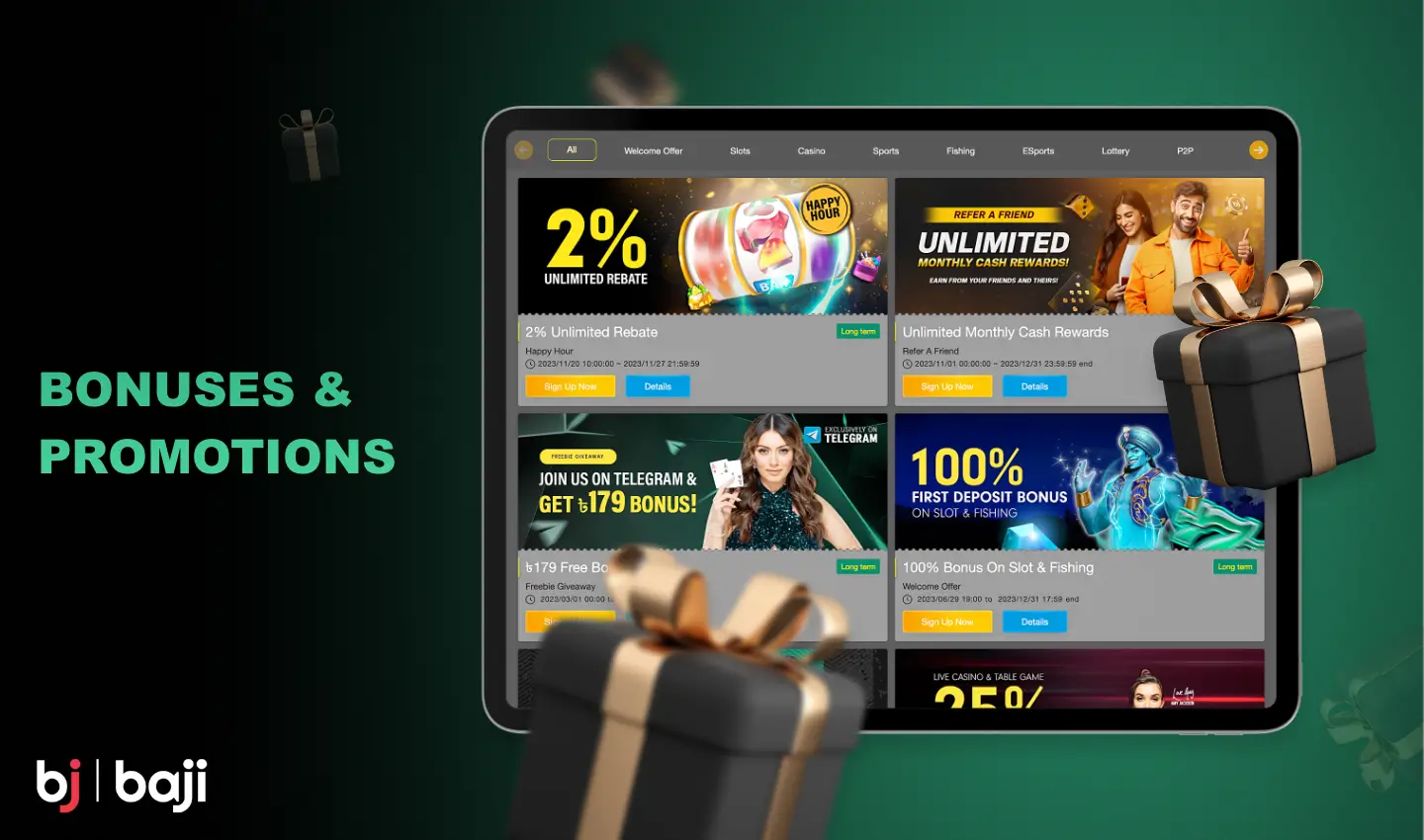 Baji 666 users from Bangladesh have access to many different bonuses and promotions available to them